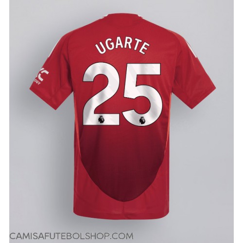 Camisa de time de futebol Manchester United Manuel Ugarte #25 Replicas 1º Equipamento 2024-25 Manga Curta